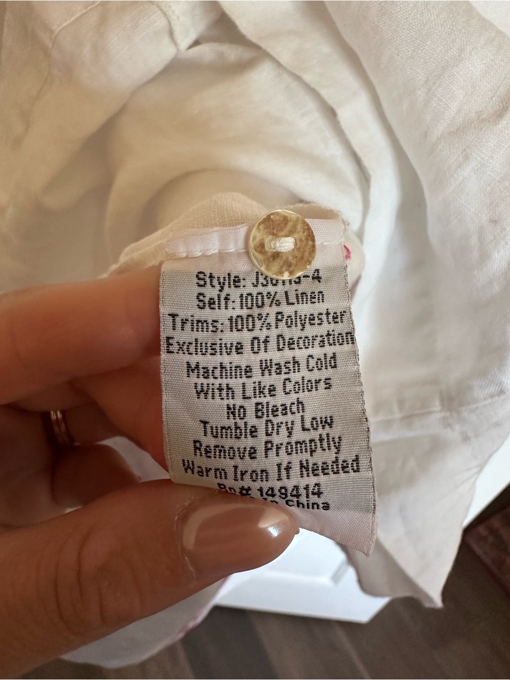 NWOT Johnny Was linen dress, S - Picture 4 of 4